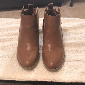 Brown ankle booties